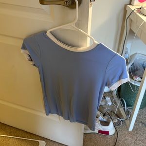 Forever 21 blue T-shirt/crop top